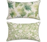 Funda Cojin 60x90 Juego de 2 Lino Cojines Sofa Planta Funda Almohada Beige Cojines para Sofa Cojin Cama, Rectangular Fundas Cojin Impermeable, para Decorativos Jardin Salon Dormitorio Balcones s-962