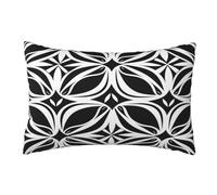 Funda Cojin 60x90cm Étnico Cojines Exterior Jardin Impermeable 2 Piezas, Fundas Cojines Blanco y negro Funda de Almohada, Funda Cojines Exterior Cojines Decorativos para Coche Patio Hogar Regalos,U534