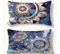 Funda Cojin 60x90cm Juego de 2 Fundas de Cojines Color Cojines Sofa Europa del Norte,2026 Nuevo Rectangulares Terciopelo Impresión a Doble Cara Funda Almohada para Dormitorio Habitacion Decor O-1156U