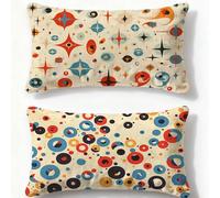 Funda Cojin 60x90cm Juego de 2 Fundas de Cojines Crema Cojines Sofa Europa del Norte,2026 Nuevo Rectangulares Terciopelo Impresión a Doble Cara Funda Almohada para Dormitorio Habitacion Decor O-354U