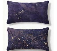Funda Cojin 60x90cm Juego de 2 Fundas de Cojines Púrpura Cojines Sofa Abstracto,2026 Nuevo Rectangulares Terciopelo Impresión a Doble Cara Funda Almohada para Dormitorio Hogar Habitacion Decor O-784U
