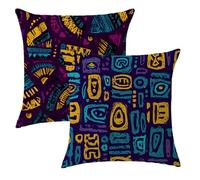 Funda Cojin 65x65 Marina de guerra Decorativo Almohadas Juego de 2 Cojines Geometría Lino Funda Almohada 65x65cm Impresión de Doble Cara con Cremallera Invisible,Navidad Habitacion Decoracio,2p327F