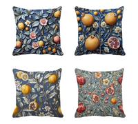 Funda Cojin 70 x 70 cm Juego de 4, Fundas Cojines Fruta Sofa Cojines Europa del Norte Patrón Doble Cara Impresión con Cremallera Invisible Diseño, Decoracion Hogar, Decoracion Habitacion -HCW2506F4