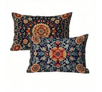 Funda Cojin 70x90 Bohemia Juego de 2, Mandala Fundas Cojines Exterior Impermeable, Terciopelo Funda de Almohada con Cremallera Oculta, Suave Cómodo y Fácil Cuidado, Adecuado para Sofá, Cama K2-39