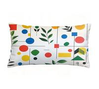 Funda Cojin 70x90 cm Juego de 1 Funda Almohada Europa del Norte, Lino Cojines para Sofa Impresión de Doble Cara Rectangular Cojines Decorativos con Cremallera Invisible, Home Decoration (Beige) T9-34