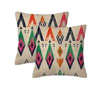 Funda Cojin 80 x 80 cm Impermeable Cojines Japón Fundas Cojin Decorativas de Lino Impresión de Doble Cara, 2 Piezas Cuadradas Sofa Cojines Salon para Silla Cama Salón Sala de Estar Oficina Retro S-900