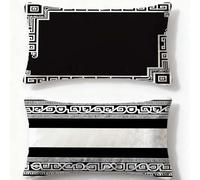 Funda Cojin 80x100cm Juego de 2 Fundas de Cojines Negro Cojines Sofa Europa Del Norte,2026 Nuevo Rectangulares Terciopelo Impresión a Doble Cara Funda Almohada para Dormitorio Habitacion Decor O-1180U