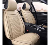 Funda Cojín Asiento Cuero Coche Para Kia Para Rio 3 Para Mañana Para Stinger Para Niro Para Cerato Para Carnaval Para Mohave Para Sportage 4 Protectoras Asiento(Beige,2 front seat cover)