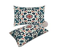 Funda Cojin Exterior Impermeable Juego de 2, Doble Cara Fundas de Cojines 40x70 cm Cojines Exterior Jardín, Cojin Impermeable Cojine Decorativos para Patio Balcones Camping (Messico/Mandala) -zt377