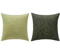 Funda Cojín IKEA FRODD, Bordado Verde 20x20" 50x50 cm Totalmente NUEVO
