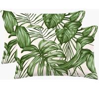 Funda Cojin Juego de 2 Fundas Cojin 50x60 cm, Estilo Nórdico Verde Cojines Cama Decorativos Patrón de Doble Cara, Rectangular Almohadas con Cremallera, Sofa Lumbar para Hogar Dormitorio Decoración m46