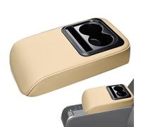 Funda Cojín para Reposabrazos De Coche - Tapa de Reposabrazos en Piel - Cojín Elevador Multifuncional con Organizador De Vasos Y Soporte para Teléfono para Auto Camioneta Vehículo