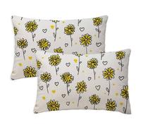 Funda Cojin Simple Fundas Cojines 30x50 cm Rectangular Cojin Sofa Juego de 2 Floral De Verano Cojines Sofá Doble Cara impresión Lino Fundas de Cojín para Dormitorio Coche Decoración del Hogar S-839