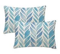 Funda Cojin Simple Fundas Cojines 50x70 cm Rectangular Cojin Sofa Juego de 2 Línea Cojines impresión a Doble Cara Felpa Corta Suave Fundas de Cojín para Dormitorio Coche Decoración del Hogar S-847