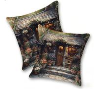 Funda Cojines 2 Piezas 40x40cm Juego Fundas Cojín Suave Terciopelo Cremallera Oculta, Almohada Decorativa Exterior Moderna Sofá, Cama, Sala Estar, Dormitorio, Hogar, Oficina, JardíN De La Casa, E-187