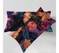 Funda Cojines 30x50cm Color Naranja Fundas Cojin Flores Fundas Cojines Lino Juego de 2 Impresión a Doble Cara Suave y Cómodo Lavable Utilizzato per Decoración para El Hogar C0C464