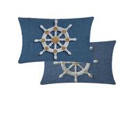 Funda Cojines 40x60cm Marina De Guerra Funda Cojin Exterior Impermeable Beige Cojines Sofa Juego de 2 Terciopelo Cushion Covers Con Cremallera Invisible Para Jardín Exterior Patio Decorativos T280