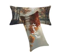Funda Cojines 40x70cm MarróN Fundas Cojin Paisaje Cojines Sofa Lino Fundas Cojine Decorativos Juego de 2 Cremallera Invisible Facile da Pulire Lavabile in lavatrice para Dormitorio Salón Sofá C0C242