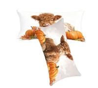 Funda Cojines 40x80cm Color Naranja Fundas Cojin Animal Cojines Sofa Terciopelo Fundas Cojine Decorativos Juego de 2 Cremallera Invisible Facile da Pulire Lavabile para Dormitorio Salón Sofá C0C174