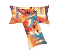 Funda Cojines 40x80cm Naranja Quemado Fundas Cojin Animal Cojines Sofa Lino Fundas Cojine Decorativos Juego de 2 Cremallera Invisible Facile Pulire Lavabile lavatrice Para Dormitorio Salón Sofá C0C178