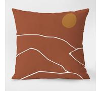 Funda Cojines 45x45 Líneas Marrones Y Blancas Cojines Sofa Decoración Cojines Cama Lino Cojines para Sofa Hogar Dormitorio Jardín Oficina Coche Funda Cojin