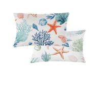Funda Cojines 50x80cm Marina De Guerra Funda Cojin Exterior Impermeable Verde Salvia Cojines Sofa Juego de 2 Lino Cushion Covers Con Cremallera Invisible Para Jardín Exterior Patio Decorativos T274