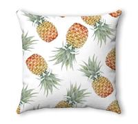 Funda Cojines 60x60 Fruta Verde Amarillo Cojines Cama Sofa Lino Lavable Cuadrado con Cremallera Invisible Funda Cojin para Sofa Hogar Decoración Jardín Oficina Coche