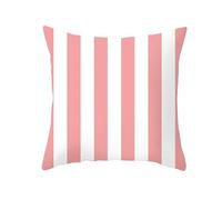 Funda Cojines 60x60 Rayas Blancas Rosadas Cojines Sofa Decoración Cojines Cama Lino Cojines para Sofa Hogar Dormitorio Jardín Oficina Coche Funda Cojin