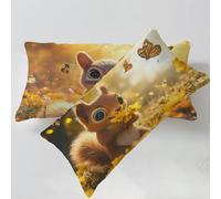 Funda Cojines 70x90cm MarróN Fundas Cojin Animal Fundas Cojines Lino Juego de 2 Impresión a Doble Cara Suave Cómodo Lavable a Máquina Utilizzato per Decoración para El Hogar C0C424