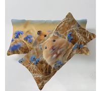 Funda Cojines 70x90cm MarróN Fundas Cojin Animal Fundas Cojines Lino Juego de 2 Impresión a Doble Cara Suave Cómodo Lavable a Máquina Utilizzato per Decoración para El Hogar C0C522