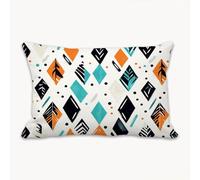 Funda Cojines Amarillo 60 x 90 cm Grande Funda Almohada para Sofa con Cremallera Oculta, Azul-Verde Lino Protector Almohada para Sala de Estar, Dormitorio, Decorativo Pillow Case para Navideño 2Y-726