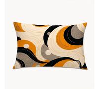 Funda Cojines Amarillo 60 x 90 cm Grande Funda Almohada para Sofa con Cremallera Oculta, Negro Terciopelo Protector Almohada para Sala de Estar, Dormitorio, Decorativo Pillow Case para Navideño 2Y-756