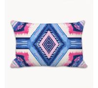 Funda Cojines Azul 40 x 70 cm Grande Funda Almohada para Sofa con Cremallera Oculta, Rosa Lino Protector Almohada para Casa, Sala de Estar, Dormitorio, Decorativo Pillow Case para Navideño 2Y-282
