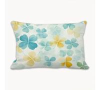 Funda Cojines Azul-Verde 60 x 90 cm Grande Funda Almohada para Sofa con Cremallera Oculta, Hoja Lino Protector Almohada para Sala de Estar, Dormitorio, Decorativo Pillow Case para Navideño 2Y-750