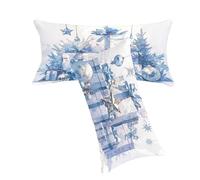 Funda Cojines Beige Funda Cojin 50x70cm Azul Marino Fundas Cojins Juego de 2 Lino Fundas Cojine Decorativos Impresión a Doble Cara Suave y Cómodo Lavable Máquina per Decoración para El Hogar C0C269