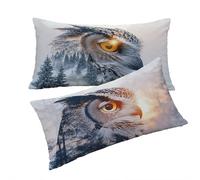 Funda Cojines Beige Fundas Cojin 40x70cm Animal Cojines Sofa, Lino Funda Cojin Decorativos Juego de 2 Piezas con Cremallera Invisible Suave y Cómodo Lavable a Mano para Dormitorio Cama Sofá T0T85