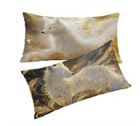 Funda Cojines Beige Fundas Cojin 40x80cm Animal Cojines Sofa, Lino Funda Cojin Decorativos Juego de 2 Piezas con Cremallera Invisible Suave y Cómodo Lavable a Mano para Dormitorio Cama Sofá T0T461