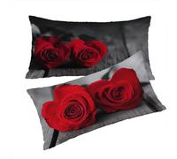 Funda Cojines Burdeos Fundas Cojin 30x50cm Rosa Cojines Sofa, Terciopelo Funda Cojin Decorativos Juego de 2 Piezas con Cremallera Invisible Suave Cómodo Lavable Mano para Dormitorio Cama Sofá T0T997