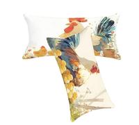 Funda Cojines Color Naranja Funda Cojin 50x70cm Animal Fundas Cojins Juego de 2 Lino Fundas Cojine Decorativos Impresión a Doble Cara Suave y Cómodo Lavable Máquinaper Decoración para El Hogar C0C277