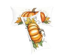 Funda Cojines Color Naranja Funda Cojin 50x70cm Calabaza Fundas Cojins Juego de 2 Terciopelo Fundas Cojine Decorativos Impresión a Doble Cara Suave y Cómodo Lavable per Decoración Para El Hogar C0C271