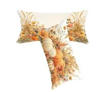 Funda Cojines Color Naranja Funda Cojin 50x70cm Calabaza Fundas Cojins Juego de 2 Terciopelo Fundas Cojine Decorativos Impresión a Doble Cara Suave y Cómodo Lavable per Decoración Para El Hogar C0C273