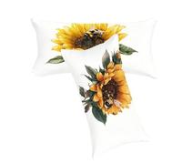 Funda Cojines Color Naranja Funda Cojin 50x70cm Flores Fundas Cojins Juego de 2 Terciopelo Fundas Cojine Decorativos Impresión a Doble Cara Suave y Cómodo Lavable per Decoración para El Hogar C0C281
