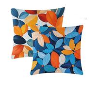 Funda Cojines Impermeable Exterior 60x60cm Amarillo Terciopelo Verano Fundas Cojin Marina De Guerra Doble Cara Impresión con Cremallera Invisible Cojines para Balcón Sofá Salón Decorativos de 2 T-574