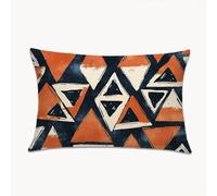 Funda Cojines Naranja 60 x 90 cm Grande Funda Almohada para Sofa con Cremallera Oculta, Negro Terciopelo Protector Almohada para Sala de Estar, Dormitorio, Decorativo Pillow Case para Navideño 2Y-242