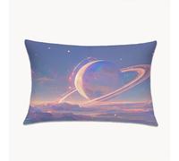 Funda Cojines Planeta 60 x 90 cm Grande Funda Almohada para Sofa con Cremallera Oculta, Sueño Terciopelo Protector Almohada para Sala de Estar, Dormitorio, Decorativo Pillow Case para Navideño 2Y-708