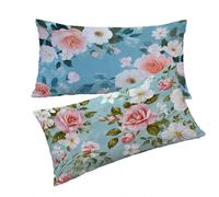 Funda Cojines Rosa Fundas Cojin 40x80cm Rosa Cojines Sofa, Terciopelo Funda Cojin Decorativos Juego de 2 Piezas con Cremallera Invisible Suave y Cómodo Lavable a Mano para Dormitorio Cama Sofá T0T593