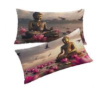 Funda Cojines Rosa Fundas Cojin 50x80cm Flores Cojines Sofa, Terciopelo Funda Cojin Decorativos Juego de 2 Piezas con Cremallera Invisible Suave y Cómodo Lavable a Mano Para Dormitorio Cama Sofá T0T95