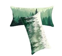Funda Cojines Turquesa Funda Cojin 50x70cm Paisaje Fundas Cojins Juego de 2 Terciopelo Fundas Cojine Decorativos Impresión a Doble Cara Suave Cómodo Lavable Máquinaper Decoración para El Hogar C0C263