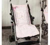 Babyline Caramelo - Colchoneta ligera para silla de paseo, color rosa