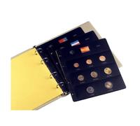 Funda Colección Monedas Euro PARDO, 8 Departamentos